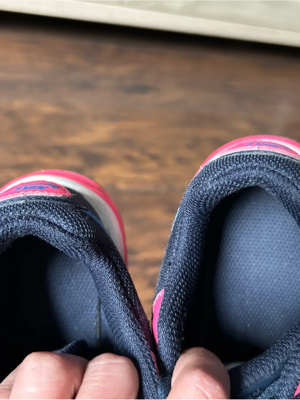 Nike Kids Navy and Pink Air Max Sneakers
